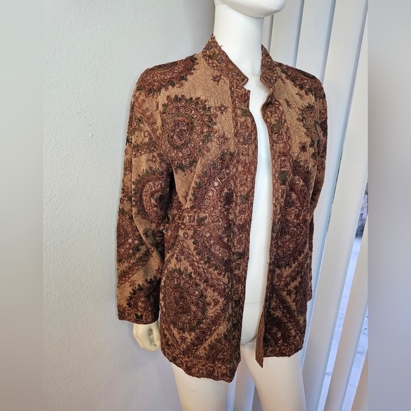 Beautiful Embellished Jacket Made in India 100% Cotton - Picture 2 of 15